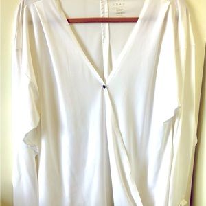 ADAY It’s a Wrap Blouse White Large